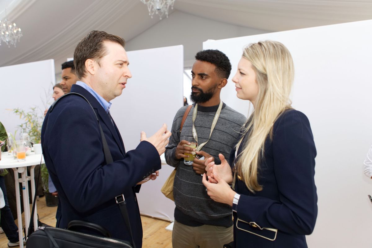 Filmmakers in discussion at Cannes